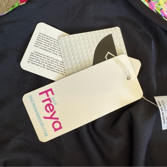 Freya Womens Texas Rose Italini Tie Side Bikini Brief, XL, Rebel Pink NWT - Picture 7 of 8